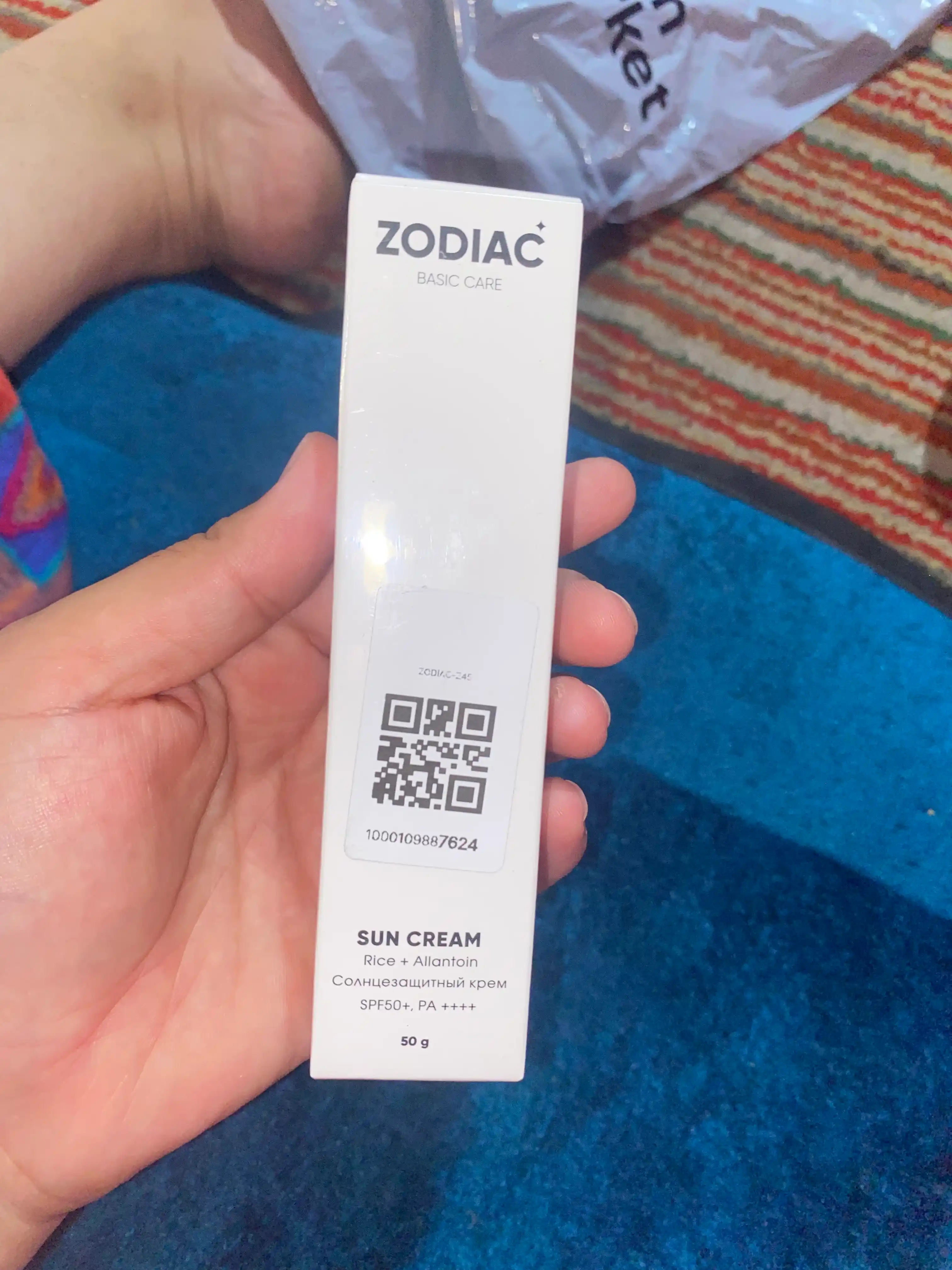 Солнцезащитный крем для лица и тела ZODIAC SPF 50+, пробиотики, ниацинамид, 50 мл
