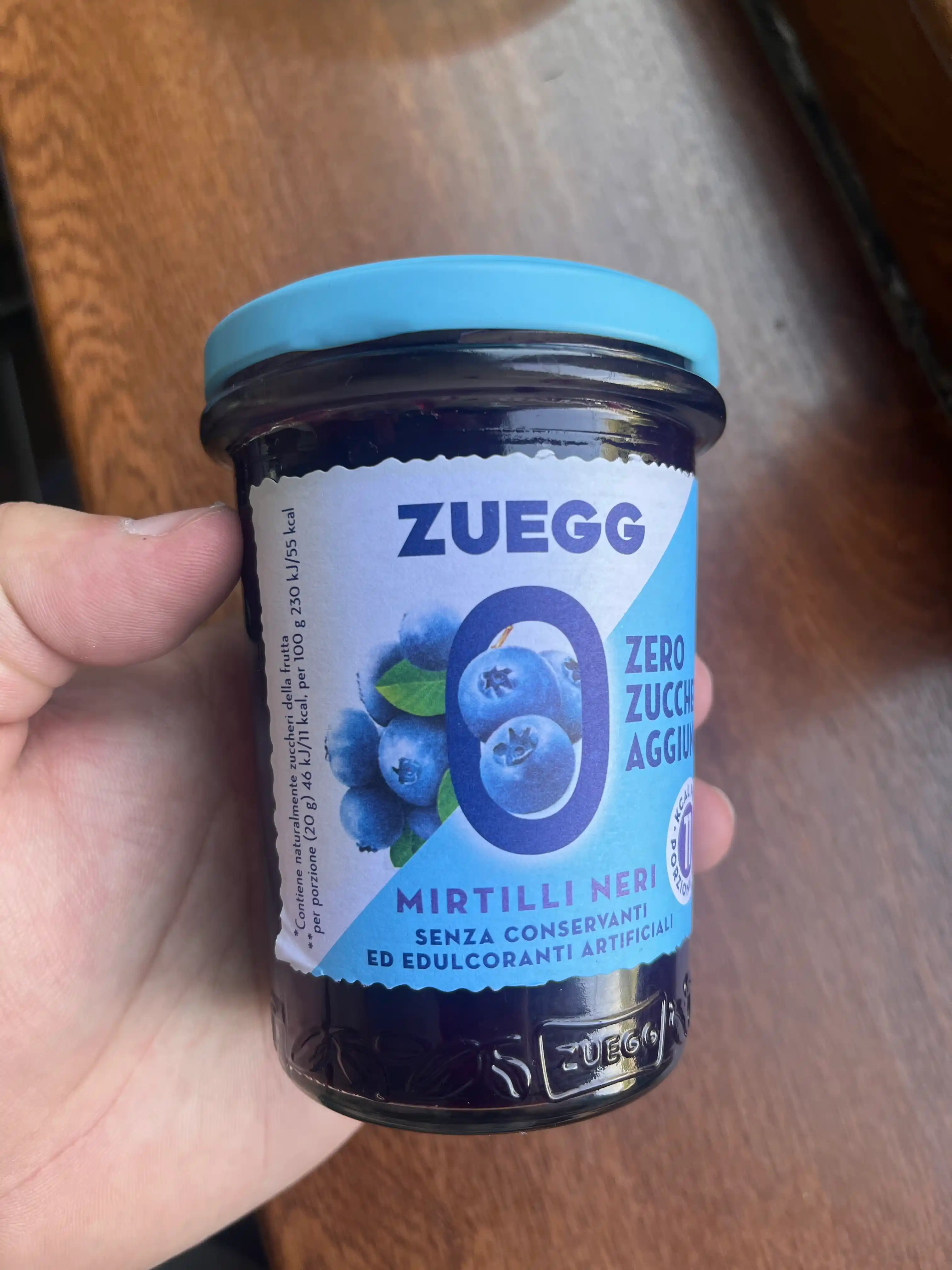 Конфитюр ZUEGG черника без сахара 220г