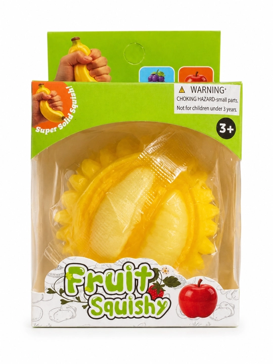 Mevali squishy o‘yinchoq, yumshoq antistress banan, bolalar uchun