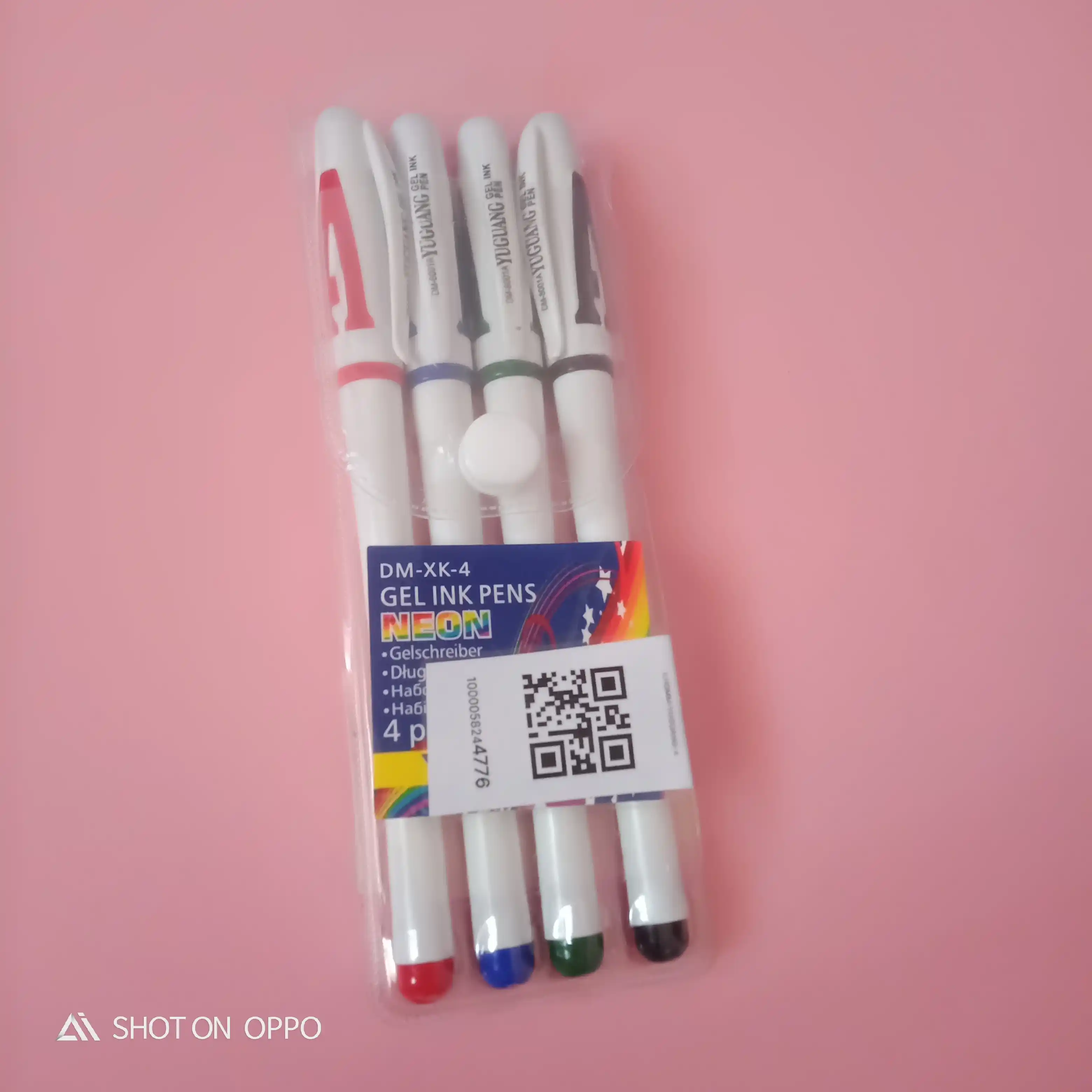 Gelli ruchkalar to'plami yorqin ranglarda Yuguang Neon
