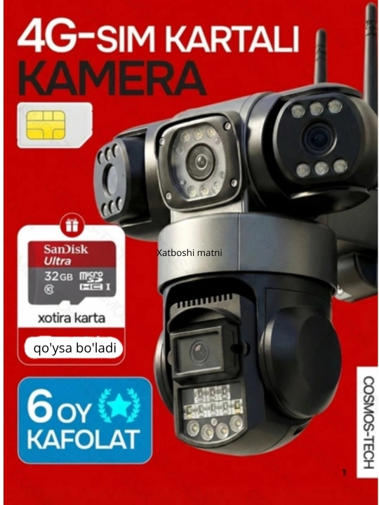 Smart Wi-Fi kamera, Full HD tashqi kamera router