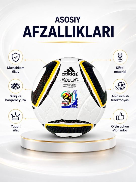 Futbol to‘pi Jabulani, mashg‘ulot va futbol o‘yinlari uchun