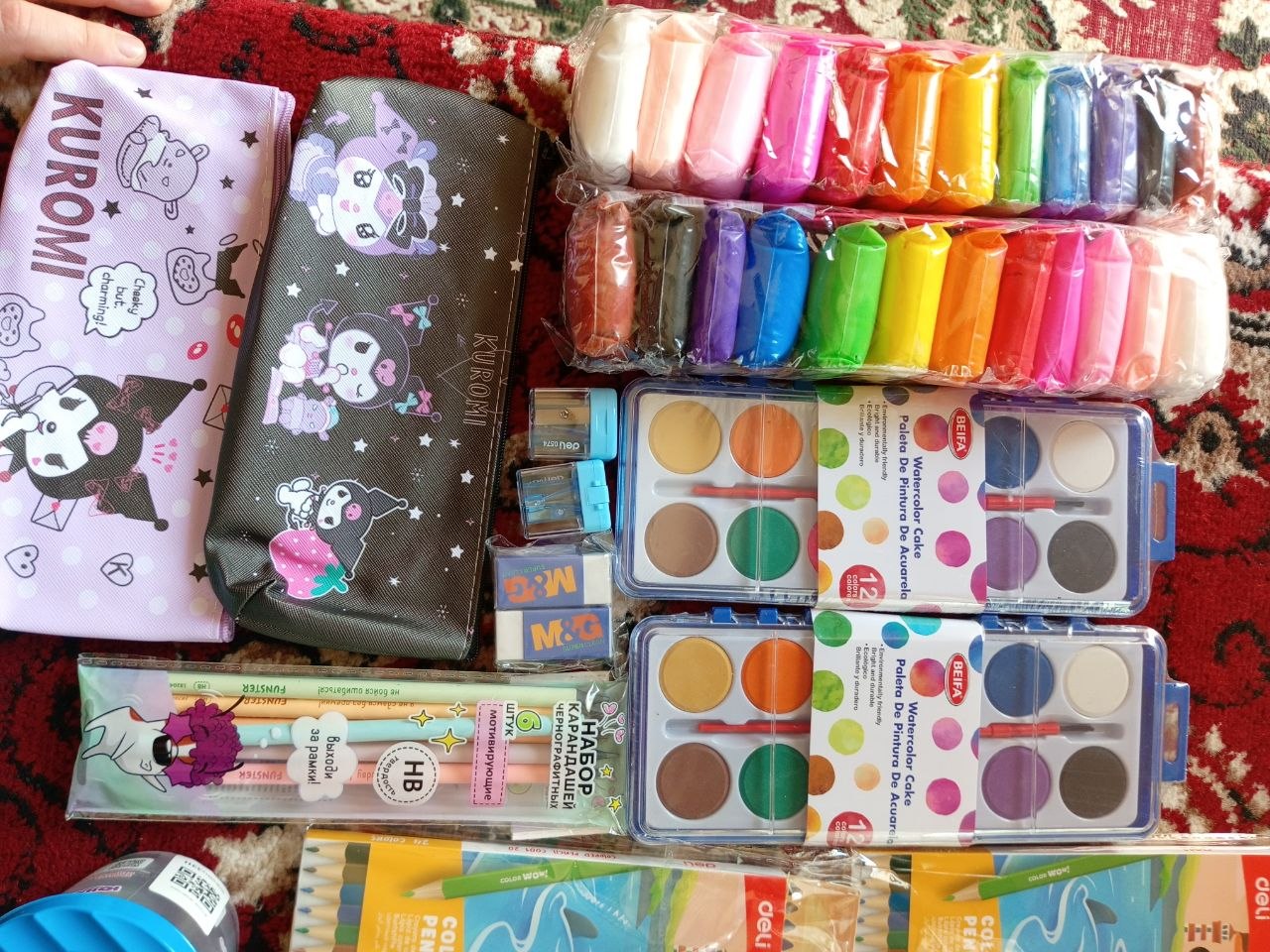 Qalam qutisi kosmetik sumkasi, Kuromi My Melody, maktab uchun, anime