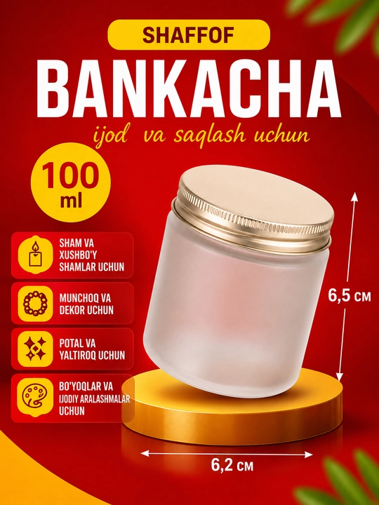 Xushbo‘y shamlar va saqlash uchun idish, shamlar uchun idish