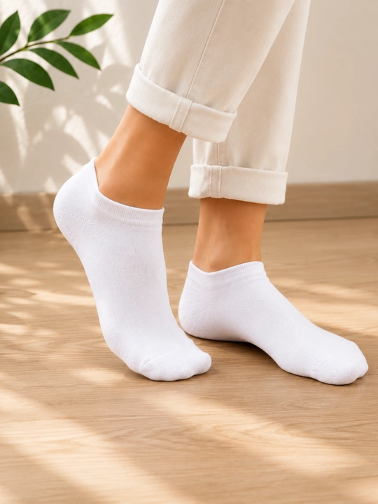 Erkaklar uchun kalta paxta paypoq, oq qora kulrang paypoq - 