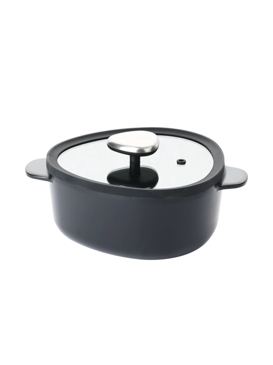 NEOFLAM FIKA APEX kastryulka 2.2 l, qozon, shisha qopqoqli, oshxona idishi