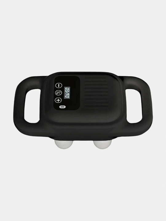 Массажер Porodo Massager 10W BlackPO-0444, 4 массажные головки, 3 режима интенсивности, USB-C