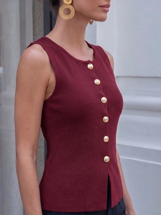 Кофта женская, жилет трикотажный на пуговицах ELLY FASHION