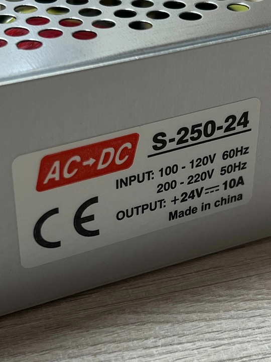 Блок питания 24V 20A в металлическом корпусе (Power Supply)