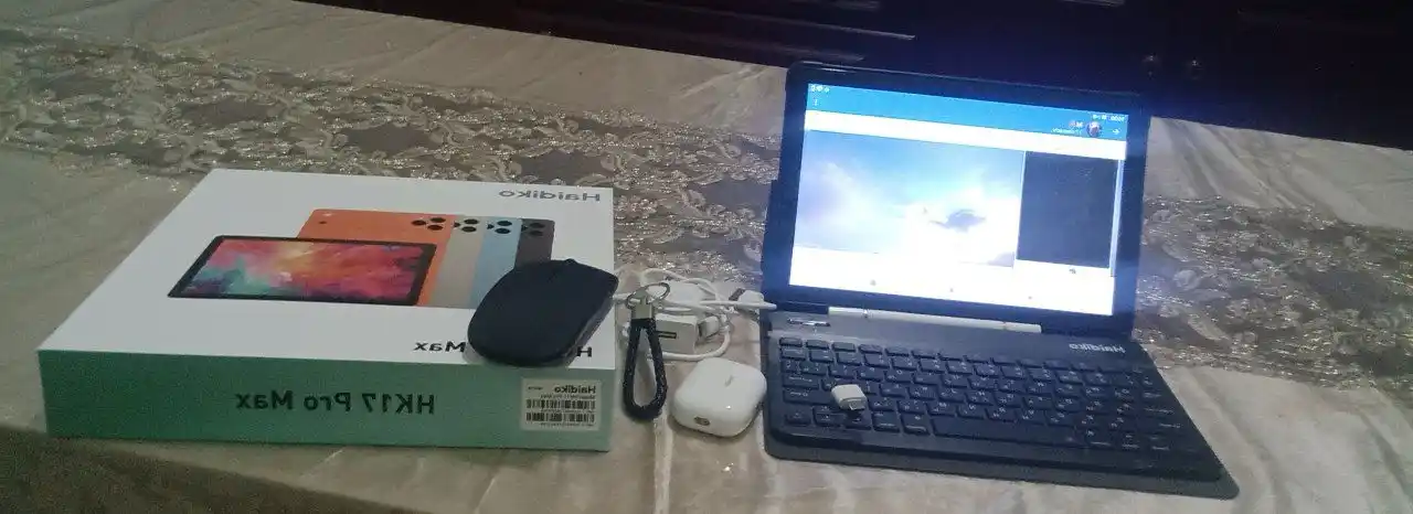 Planshet Aqlli 17 Pro Max Metall korpus Smart Andro 15 5G UZIMEI klaviatura sichqoncha