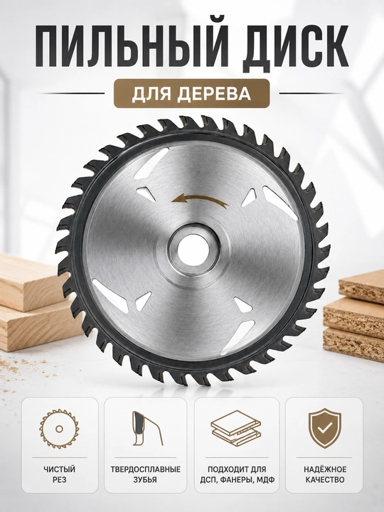 Пильный диск по дереву RODOM SP00108 для циркулярной пилы