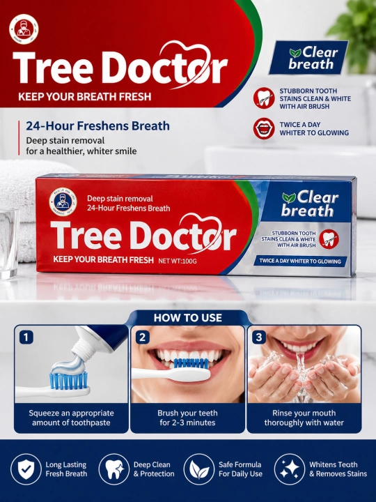 Зубные пасты Three Doctor с эффективным уходом за зубами