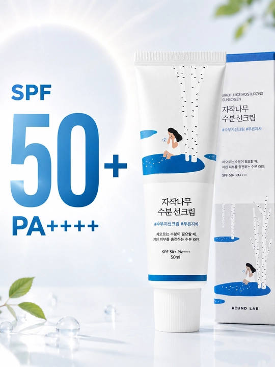 ROUND LAB Birch Juice солнцезащитный крем для лица SPF 50+ PA++++, 50 мл
