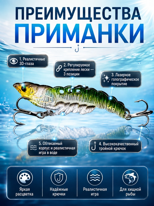 Воблер для хищной рыбы