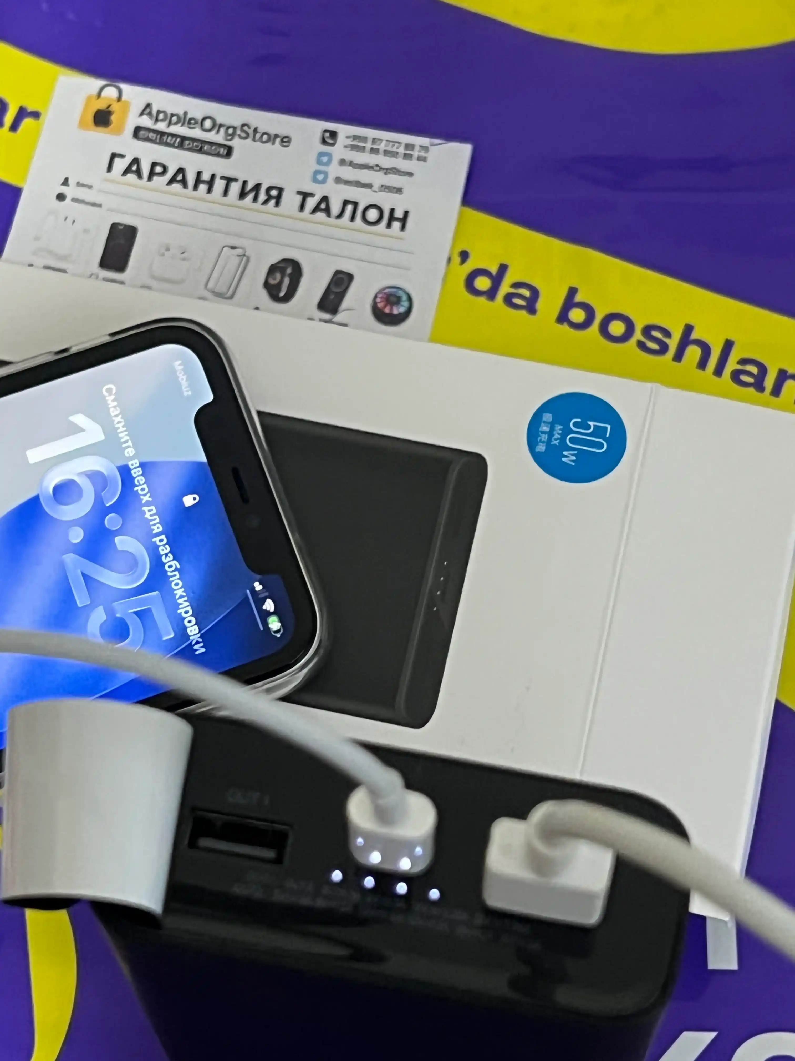 Power bank 2000mAh 20w-50w Mi power bank tez quvvatlovchi iphone va Andiroidlar uchun