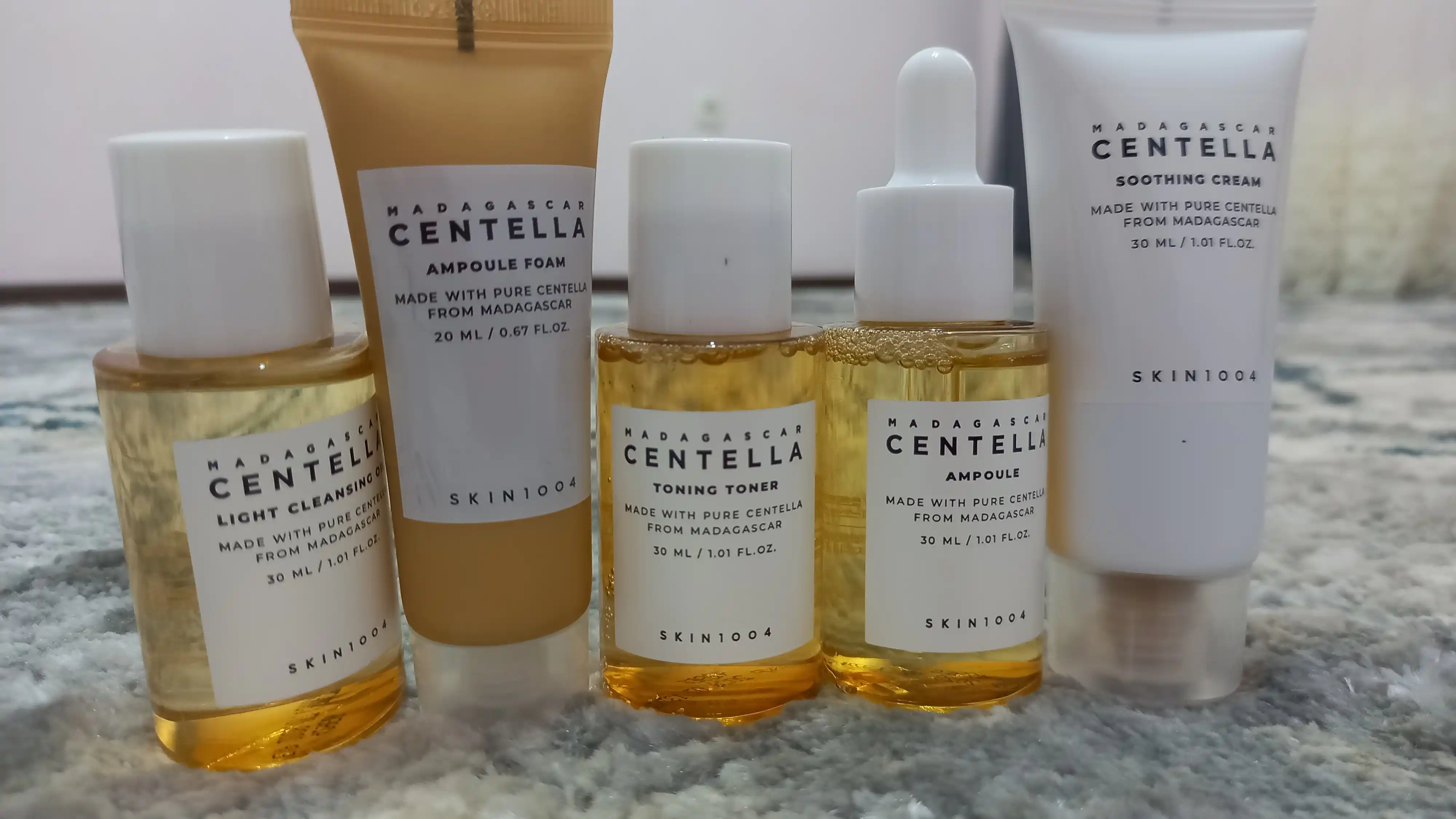 Набор для ухода за лицом с центеллой SKIN1004 Madagascar Centella, увлажнение, 5 в 1