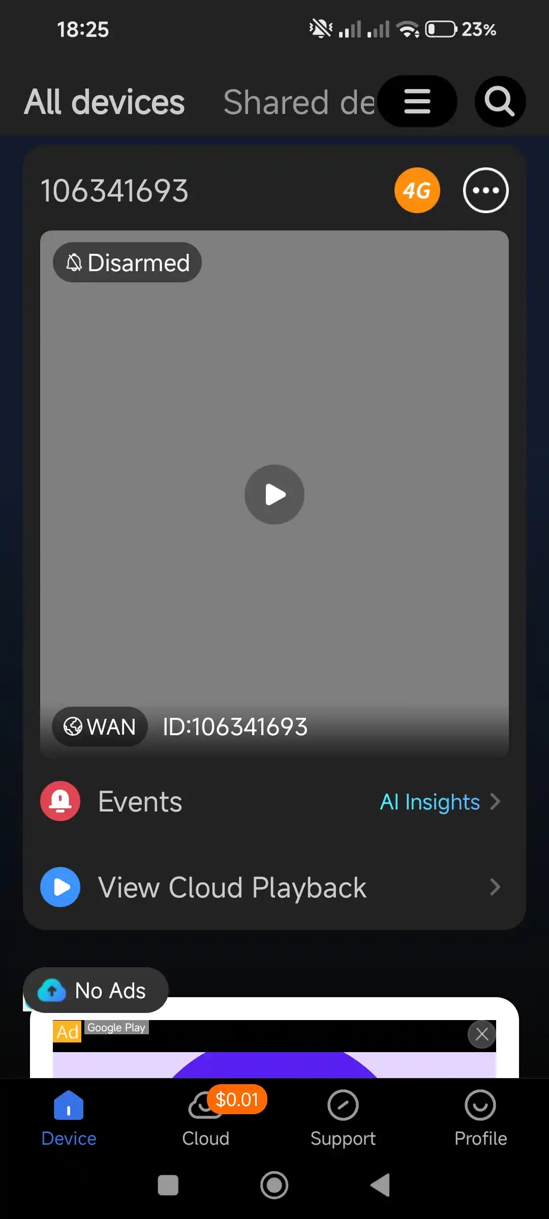 WiFi / 4G tashqi kuzatuv kamerasi, V380 / ICSee, tungi ko‘rish, harakat sensori