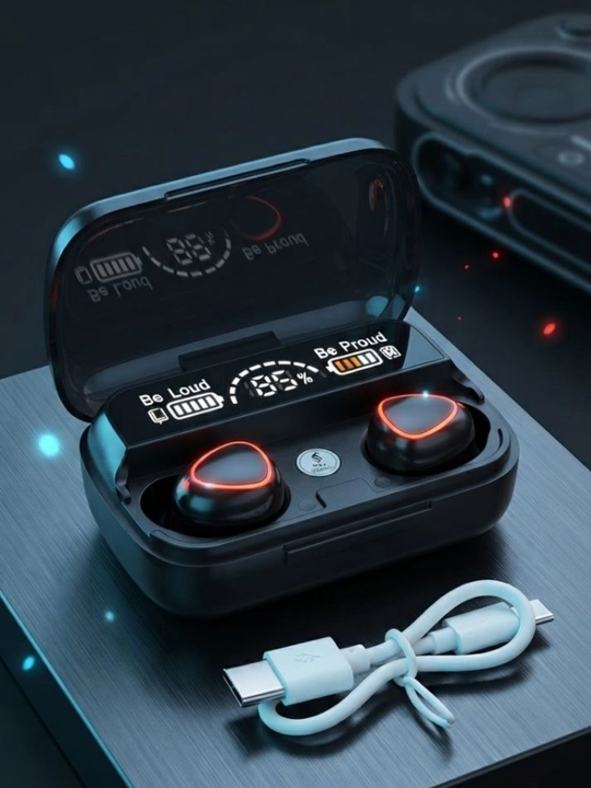 Simsiz Bluetooth quloqchinlar TWS, sensorli, zaryadlash qutisi bilan - 