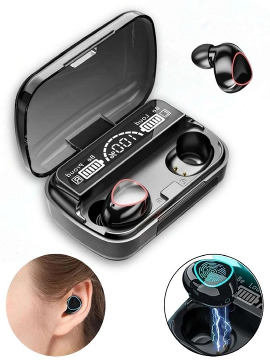 Simsiz Bluetooth quloqchinlar TWS, sensorli, zaryadlash qutisi bilan