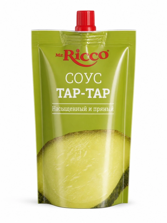 Соусы Mr.Ricco: Для бургеров, Чесночный, Грибной, Тар-Тар, Цезарь, Сырный, Терияки, 210 г