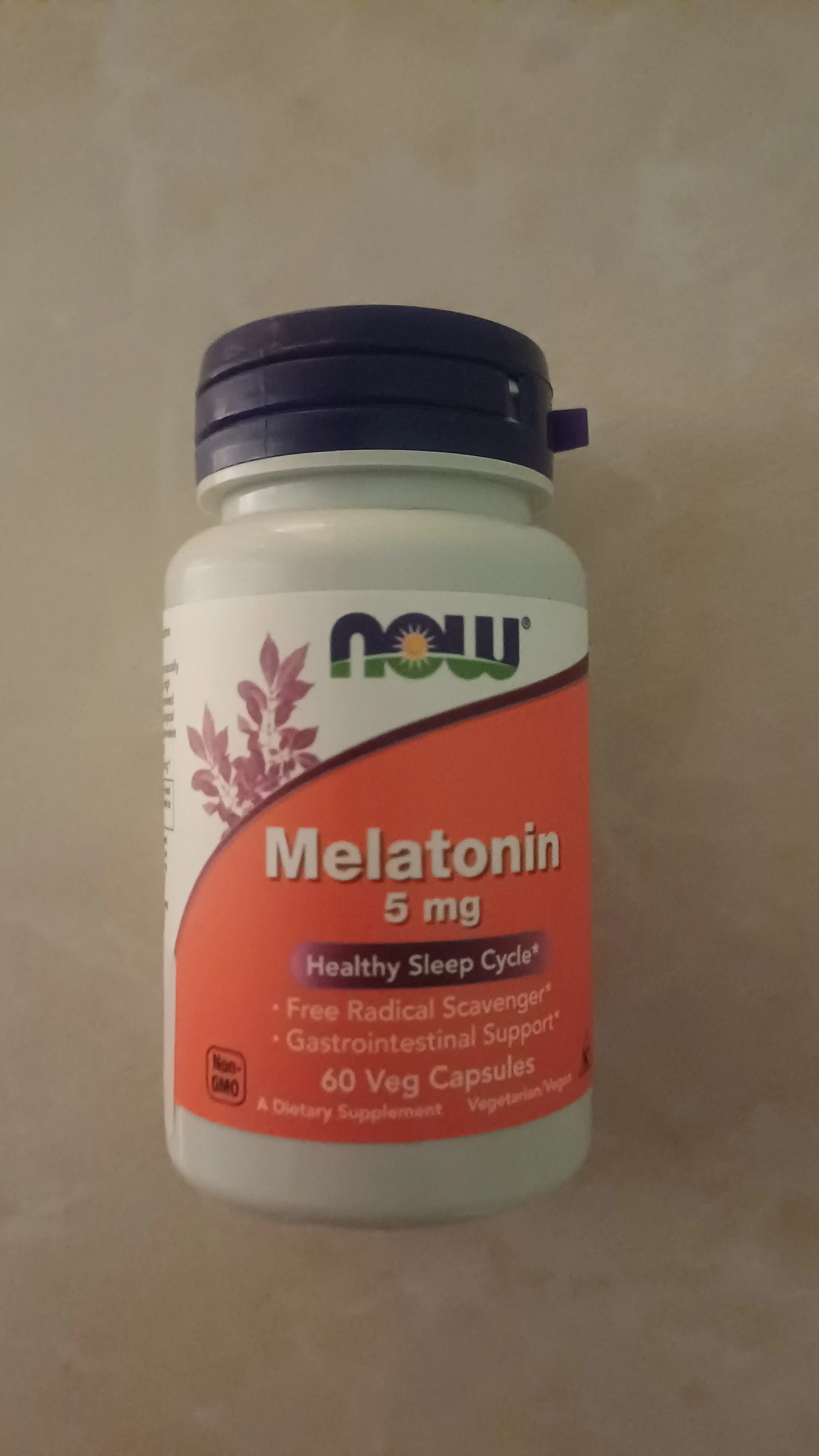 Мелатонин NOW Supplements, цикл здорового сна, 5 мг, капсулы Халяль