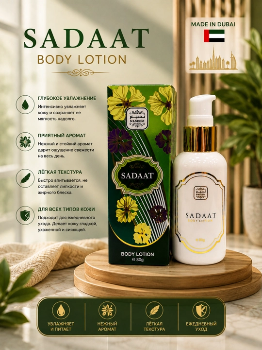 Naseem Body Lotion 80g – Dubayda ishlab chiqarilgan namlovchi va xushbo'y badan losoni - 