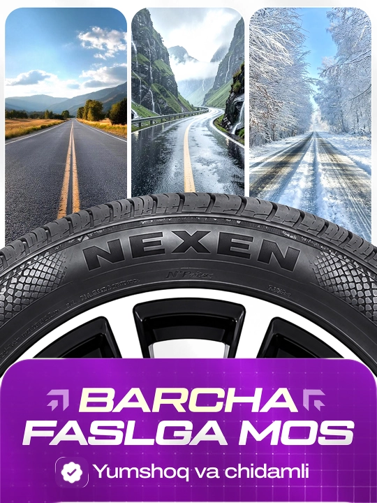 Nexen Nblue - Koreya avtomobil shinasi, yumshoq va ishonchli , 4 faslga mos balon
