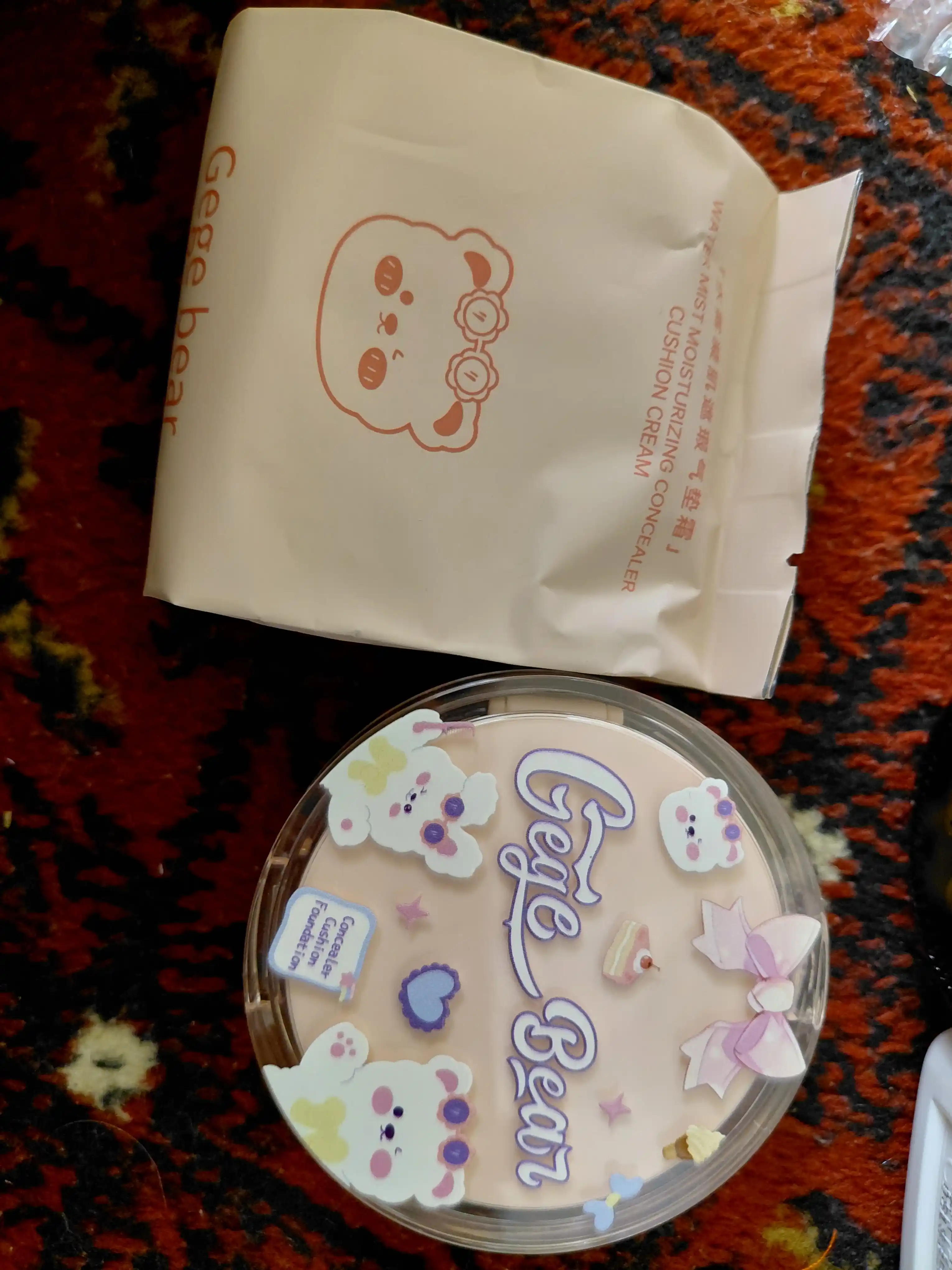 Gege Bear Кушон-крем для лица + запасной блок SPF 50+ защита