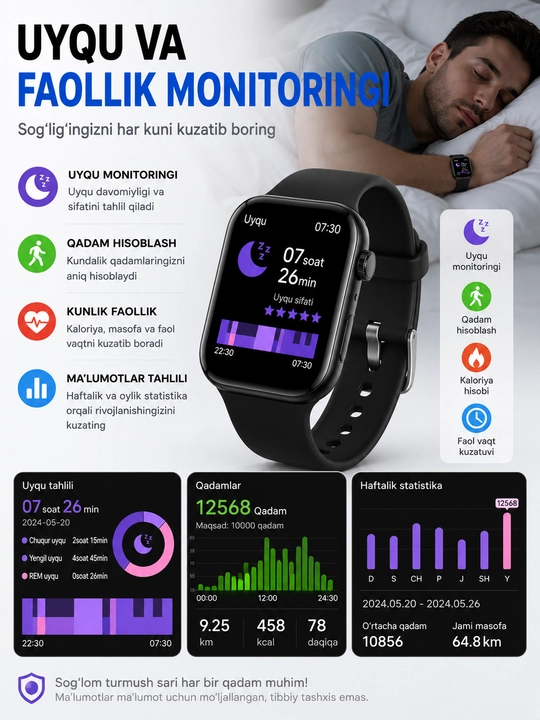 Smart soat S12 MAX, soatlar erkaklar uchun smart, smart soatlar qizlar uchun