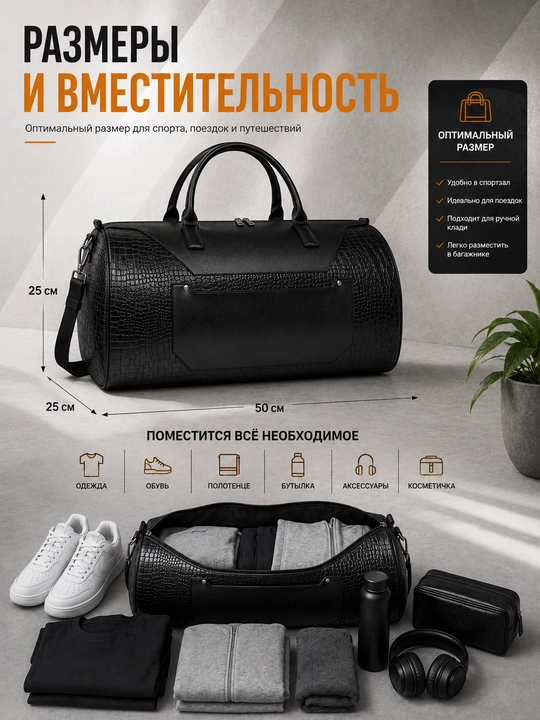 Дорожная спортивная сумка мужская, для путешествий, фитнеса и тренировок