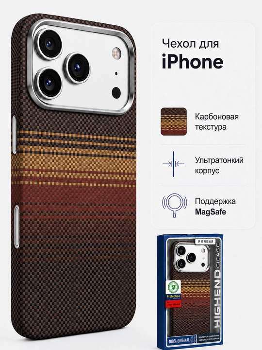 Чехол PITAKA Ultra Slim Edge  для iPhone 13–17 Pro и Pro Max, ультратонкий защитный чехол