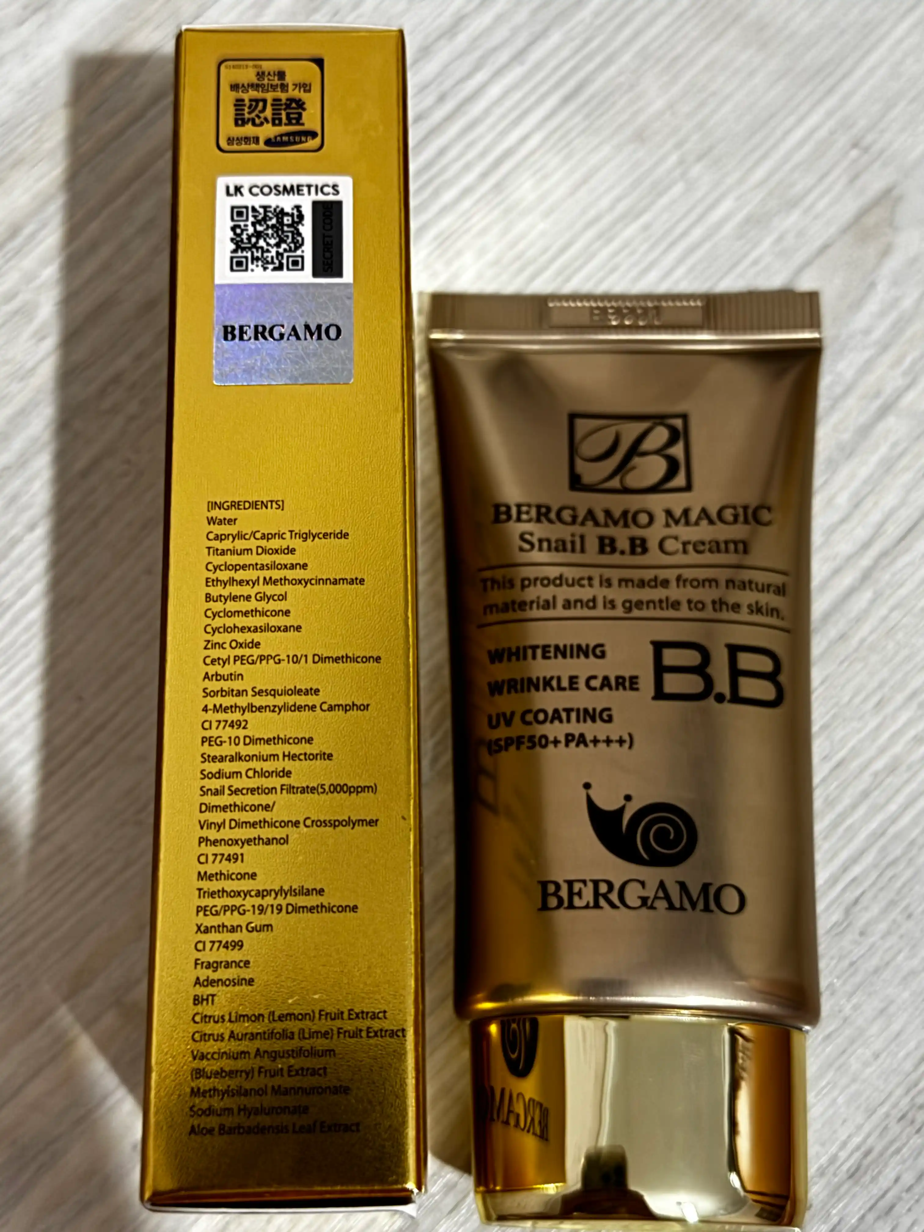 Тональный крем для лица, Bergamo BB, матирующий, увлажняющий, с SPF, 50 мл