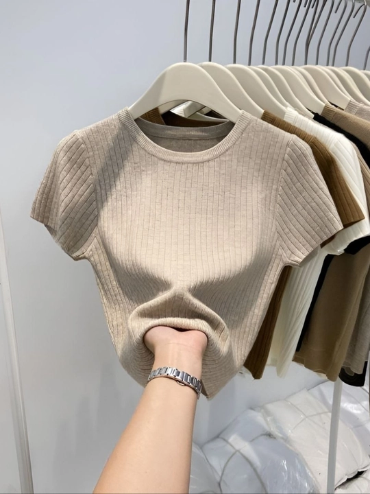 Осенне-зимняя футболка с рукавами типа «американка» - 