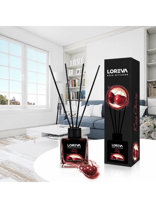 LOREVA Reed Diffuser 110 ml — tayoqchali xushbo‘y hid taratgich