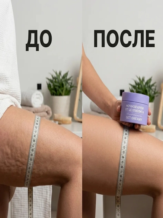 Крем для тела антицеллюлитный ночной, для похудения и подтяжки кожи, жиросжигатель