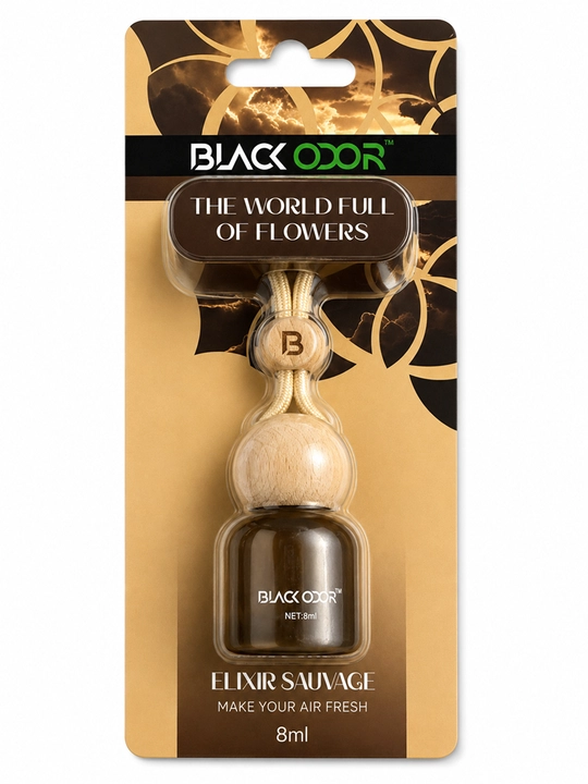 Автомобильный ароматизатор Black Odor подвесной 8 мл - 
