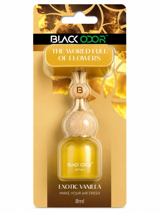 Автомобильный ароматизатор Black Odor подвесной 8 мл - 
