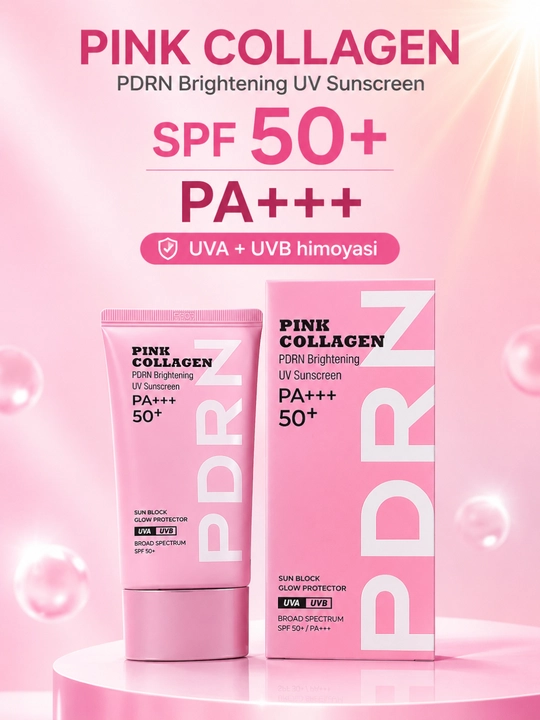 PINK COLLAGEN PDRN Oqartiruvchi quyoshdan himoyalovchi krem SPF 50+ PA+++ - 
