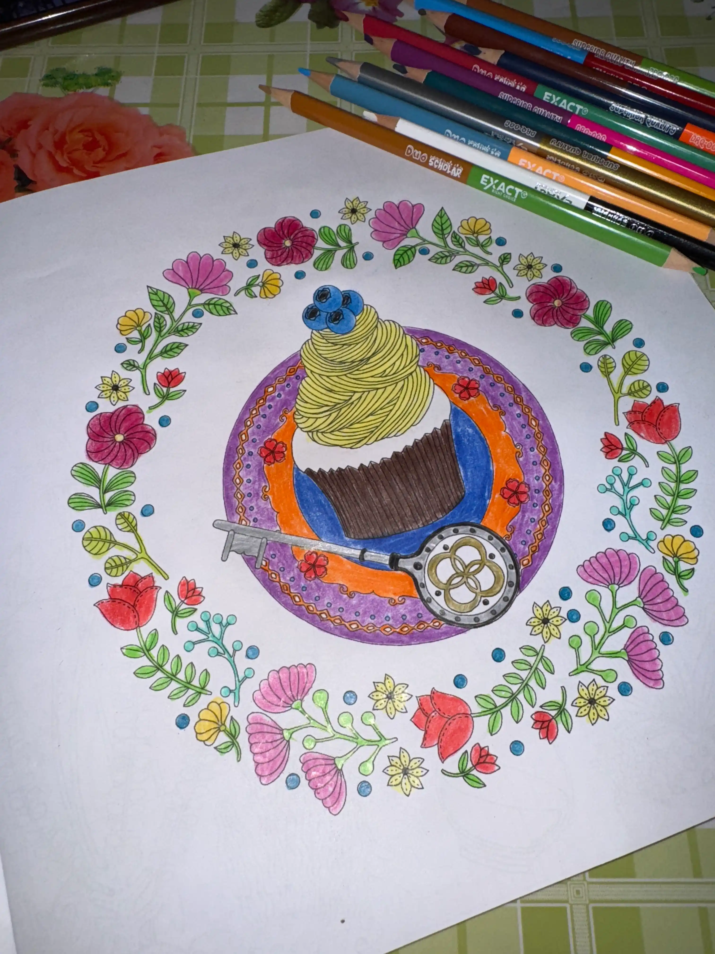 Dam olish va ijod uchun mo‘ljallangan "Secret Garden" badiiy bo‘yog‘i, katta bo‘yoqli, 250×250 mm