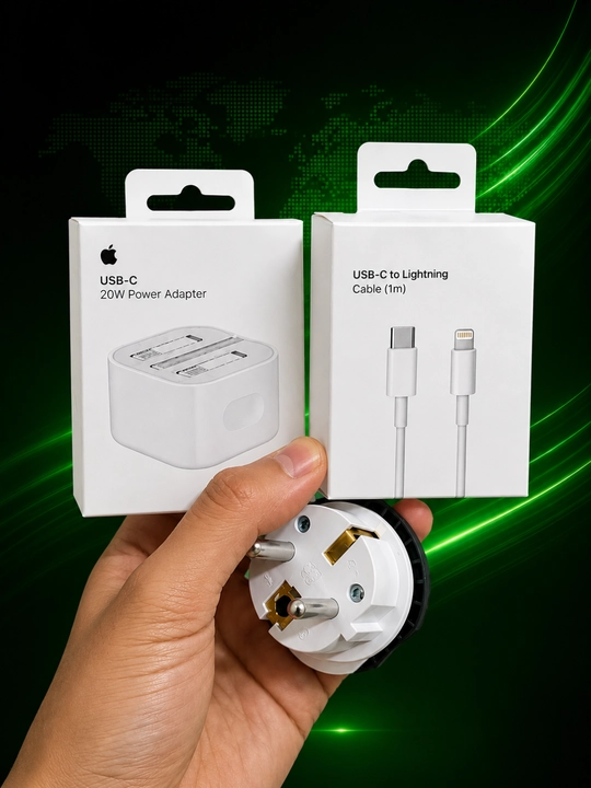 IPhone uchun zaryadchik, zaryadnik tez zaryadlovchi 20 Vt, Type-Cdan Lightning kabel bilan
