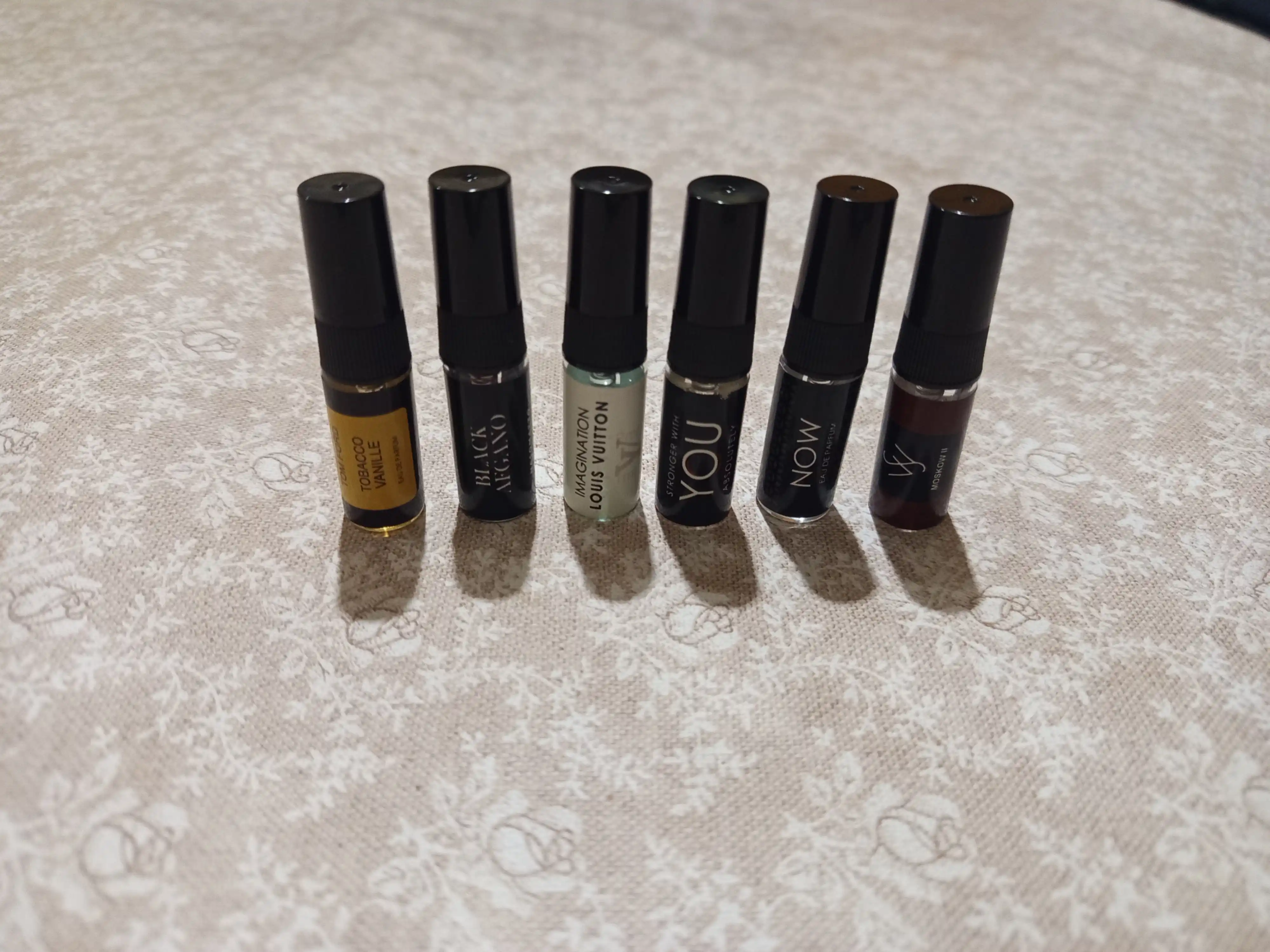 Erkaklar uchun atirlar to'plami, Now, Imagination, Moskow 2,Tobacco Vanille,You,Afgano,6in