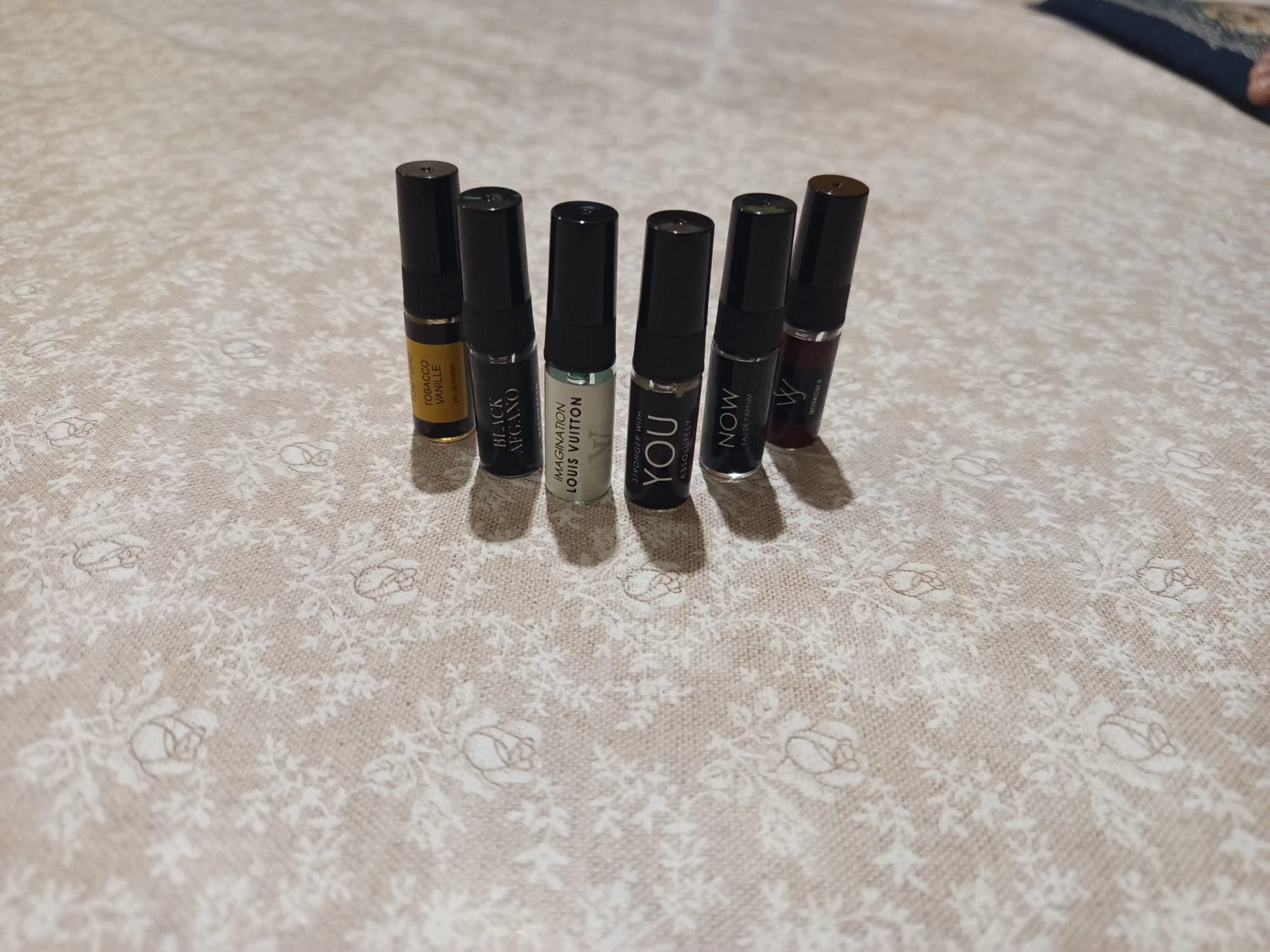 Erkaklar uchun atirlar to'plami, Now, Imagination, Moskow 2,Tobacco Vanille,You,Afgano,6in