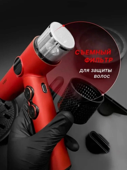 Professional VGR V-401 feni, 110 000 ayl/min, 3 ta nasadka, raqamli displey