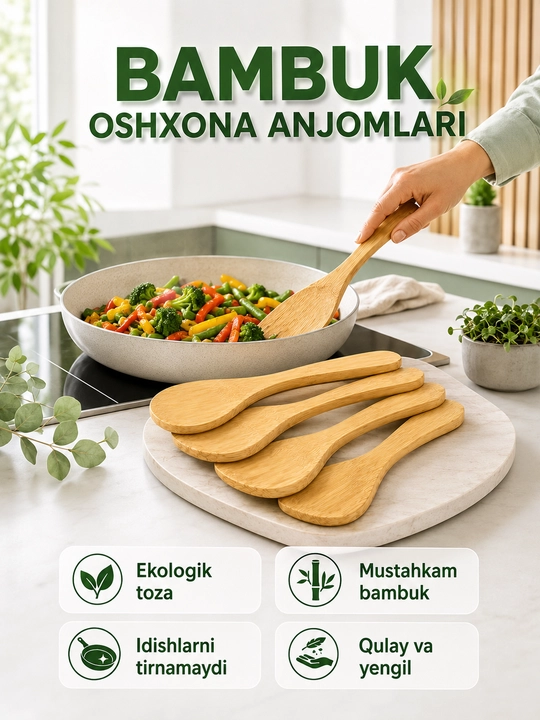 Yog‘och qoshiq, ekologik toza - 