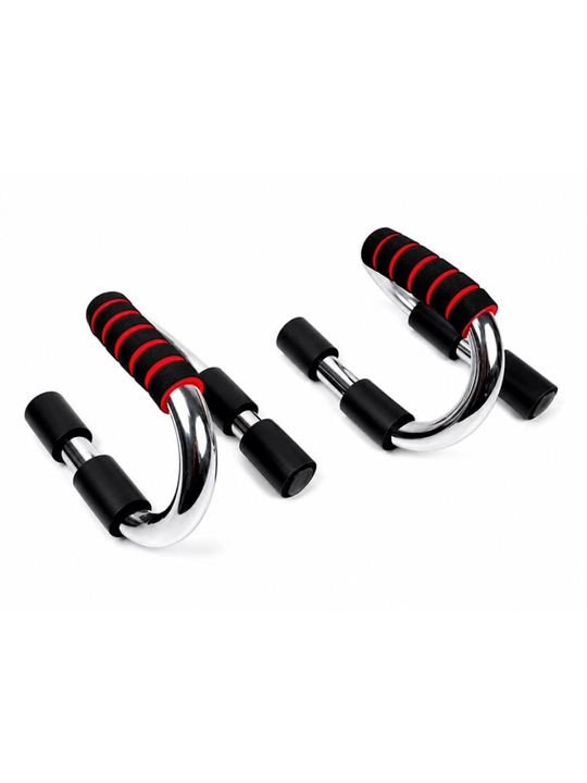Push-up uchun tayanchlar, 2 dona, metall, yumshoq tutqichli - 
