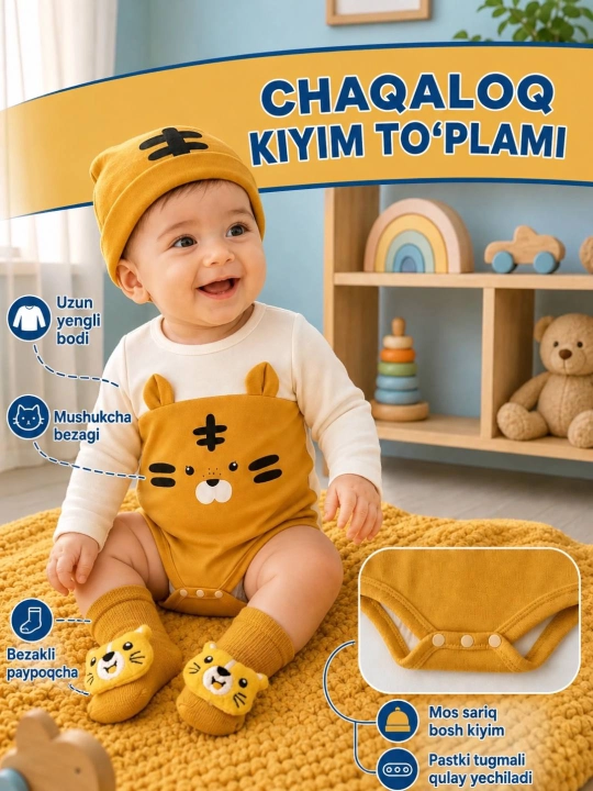 Комплект для малышей из 3 предметов - 