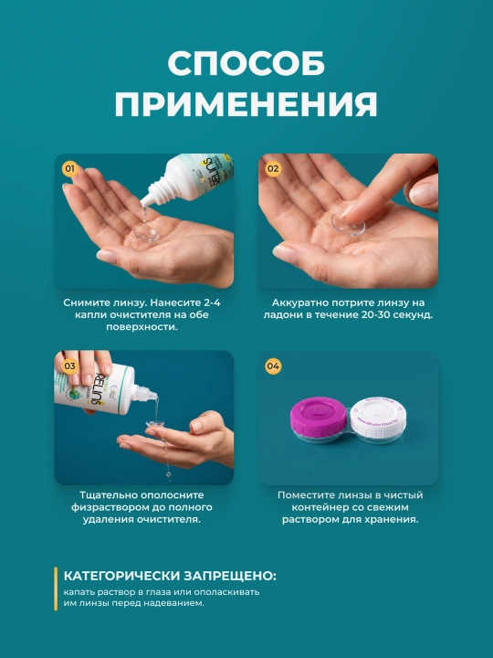 RELINS Perfect Cleaner 30 мл, очиститель для контактных линз