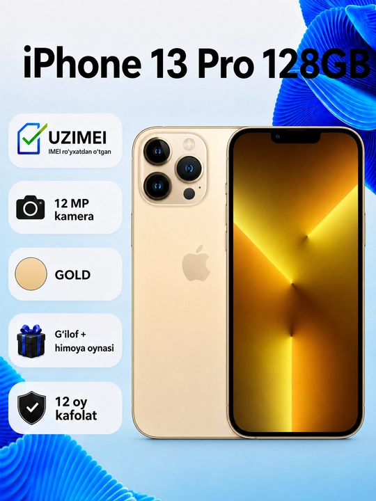 Apple iPhone 13 Pro —  процессор A15 Bionic, Face ID, SIM + eSIM зарегистрированы - 