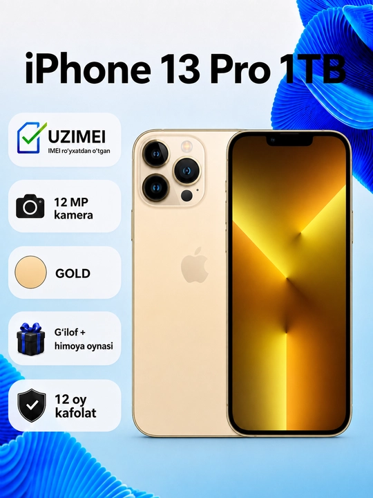 Apple iPhone 13 Pro —  процессор A15 Bionic, Face ID, SIM + eSIM зарегистрированы