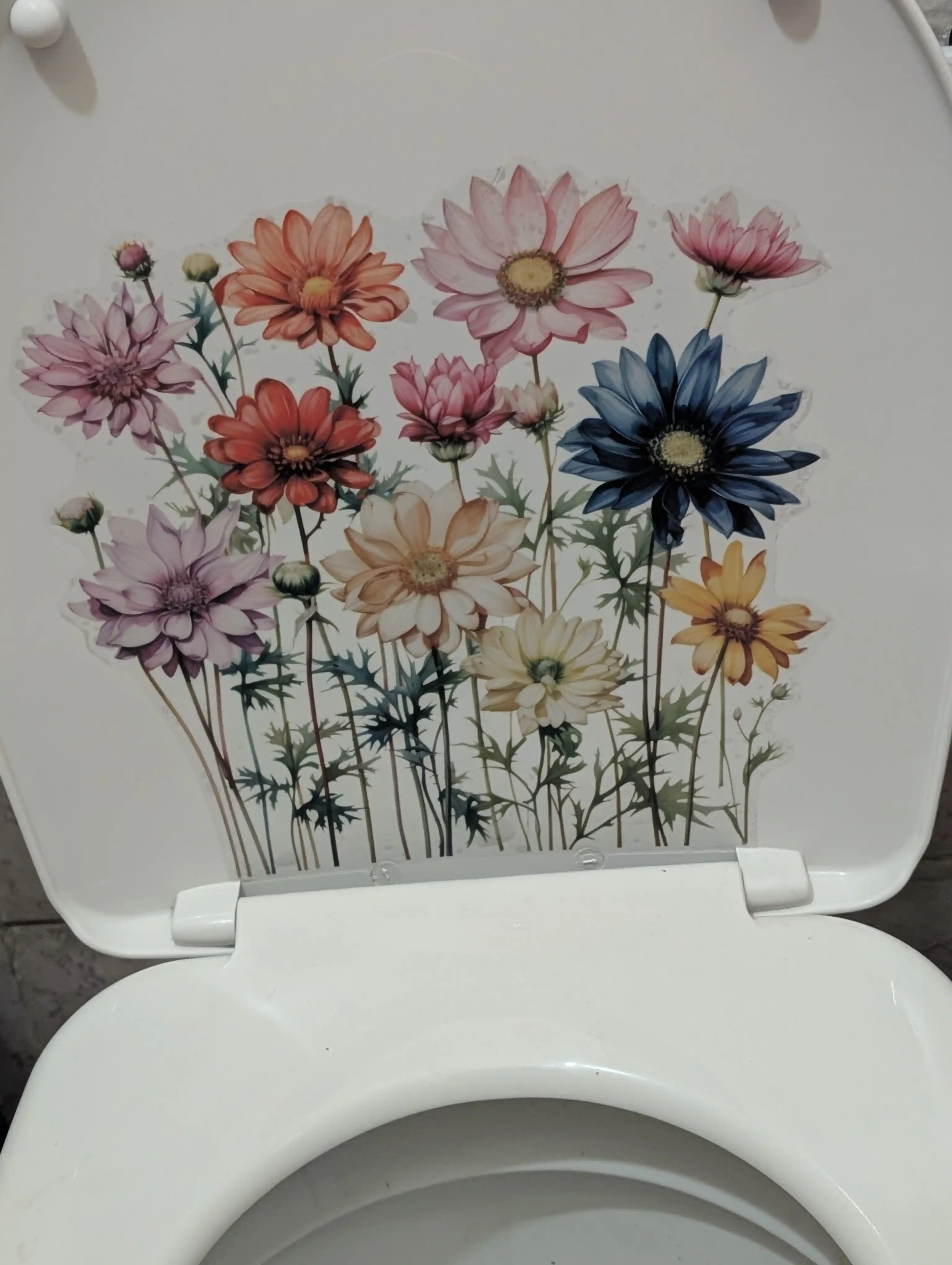 Unitaz uchun suvga chidamli stiker